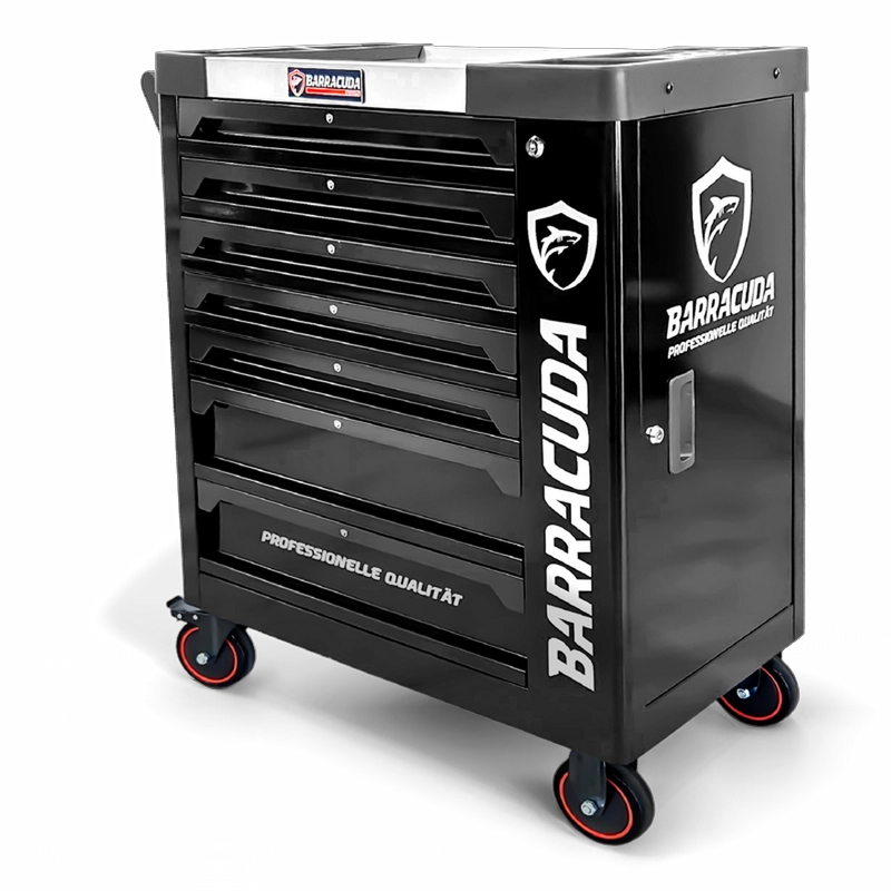 Servante d'atelier Barracuda Dynamic+ avec 7 tiroirs dont 5 remplis d'outils