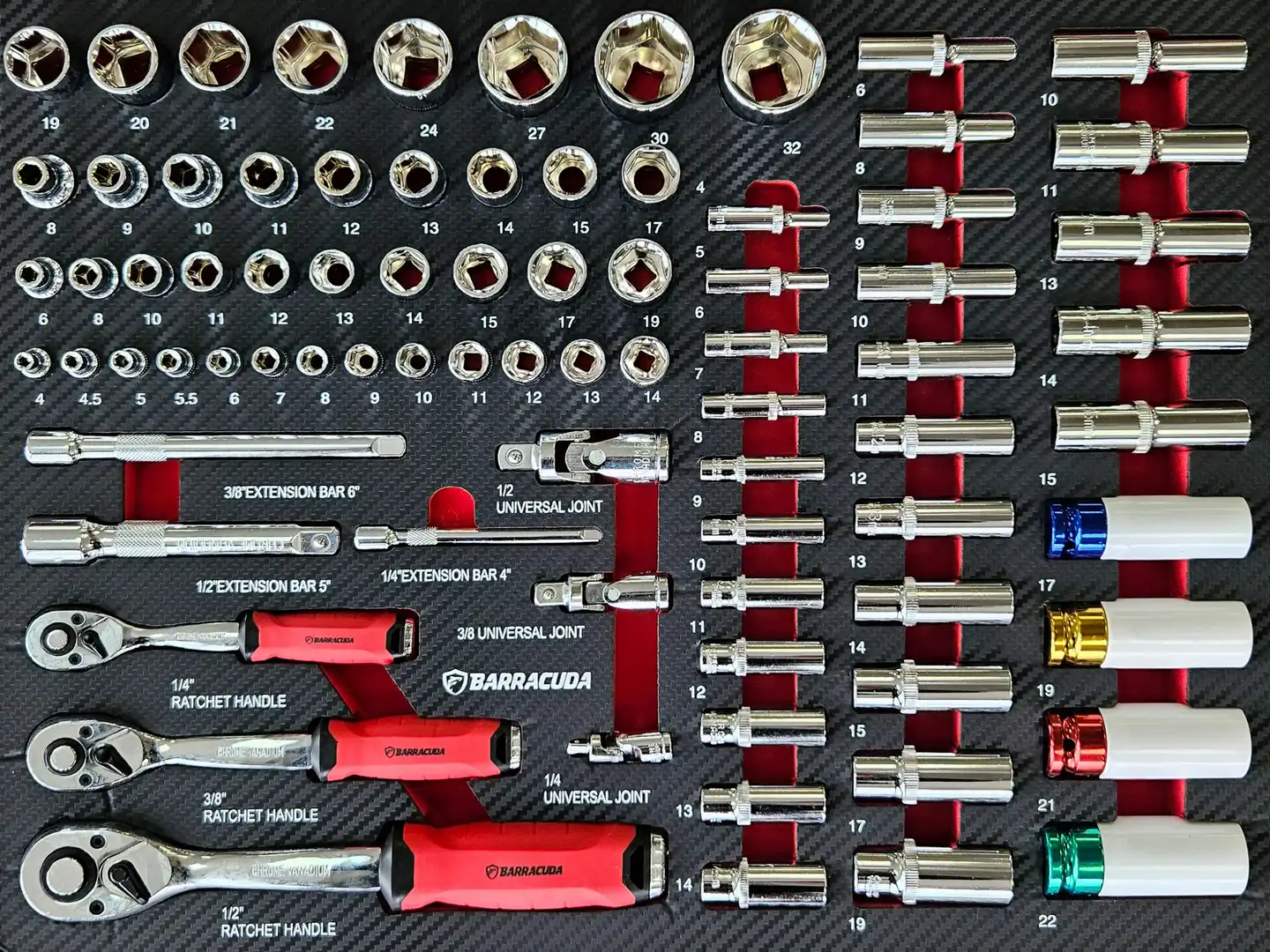 Plateau module d'outils Cliquets - Barracuda Tools