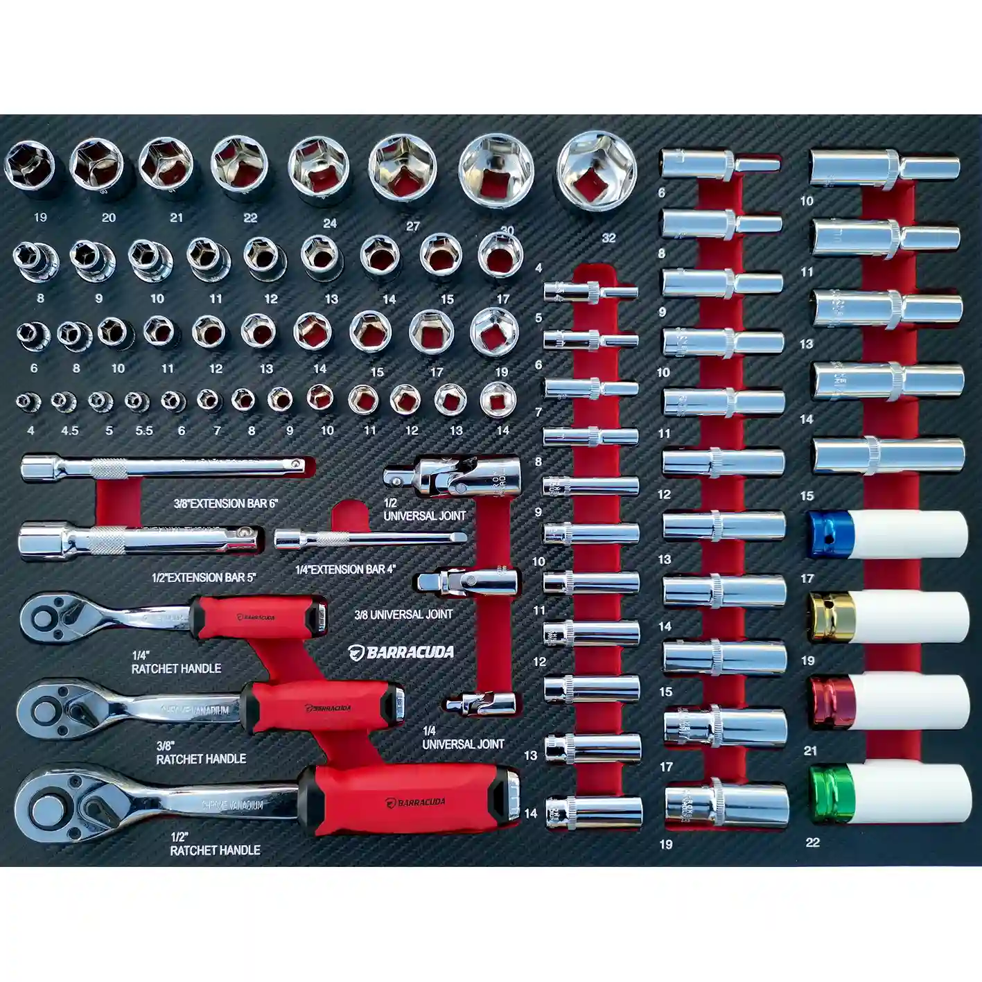 Plateau module d'outils Cliquets - Barracuda Tools