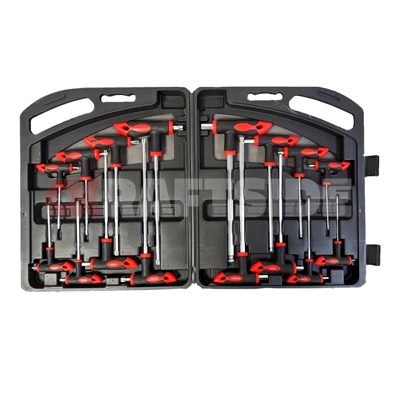 Coffret Clé en T 16 pcs - Torx et Allen