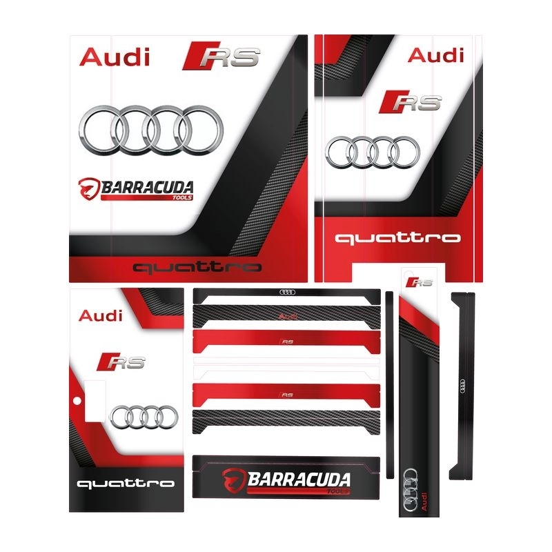 Kit déco' pour servante d'atelier 7 tiroirs - Audi RS