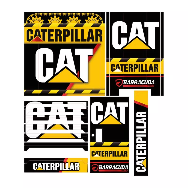 Kit déco' pour servante d'atelier 7 tiroirs - Caterpillar