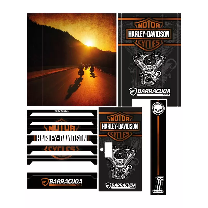 Kit déco' pour servante d'atelier 7 tiroirs - Harley Davidson