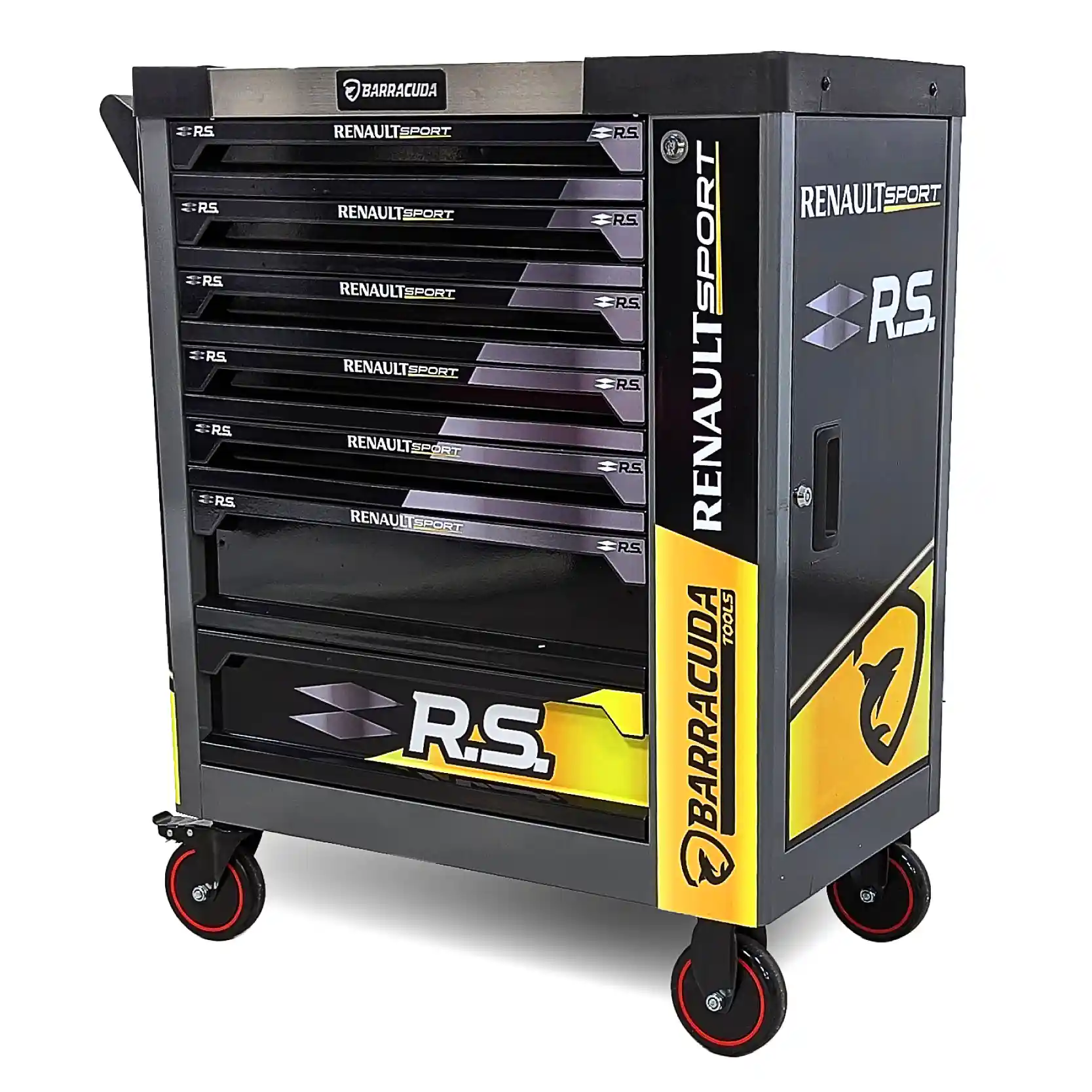 Servante d'atelier 7 tiroirs et armoire latérale - Renault Sport