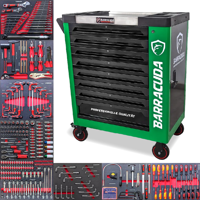 Servante d'atelier 8 tiroirs outillés Barracuda ROCK Pro +