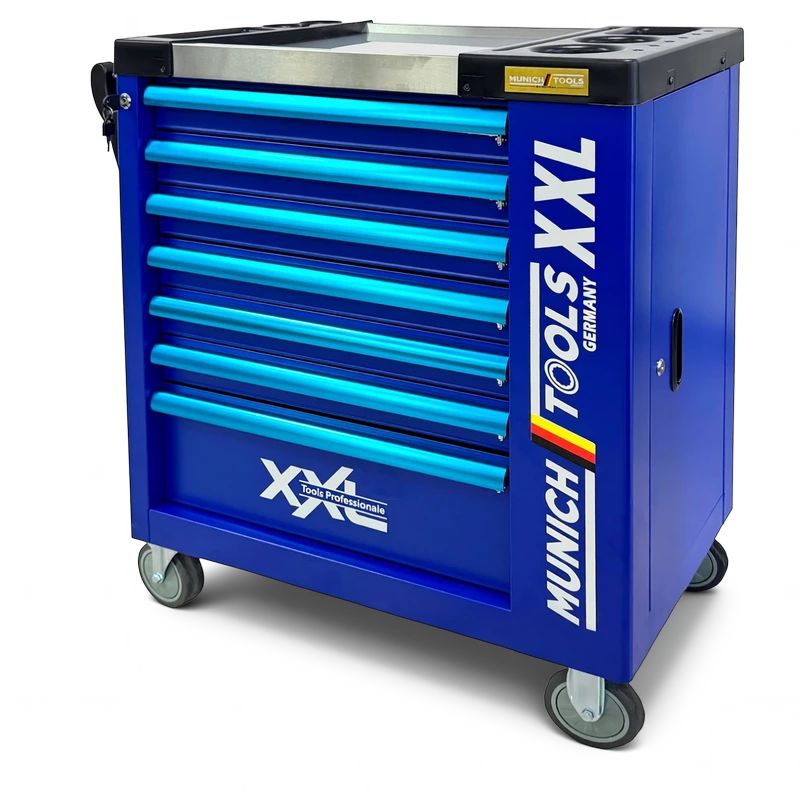 Servante atelier 7 tiroirs / 6 outillés Munich Tools XXL Blue