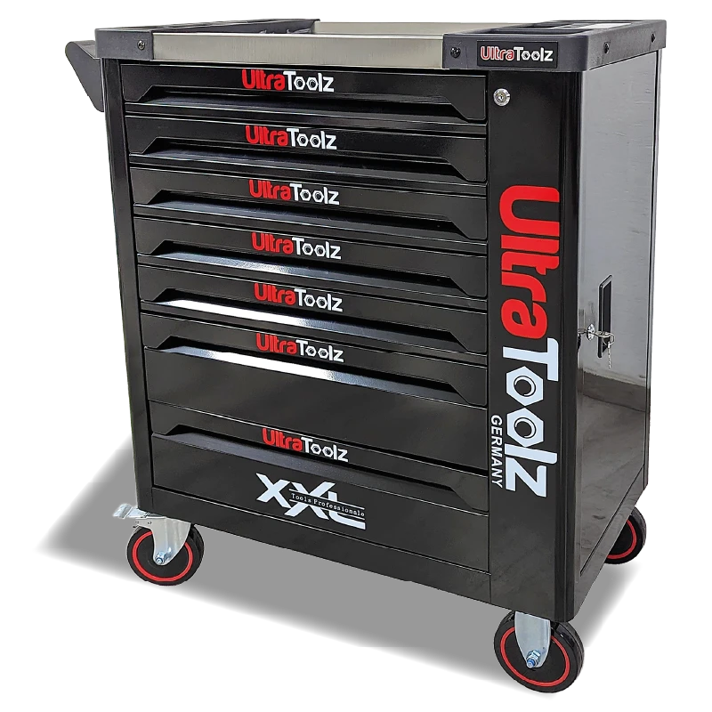 Servante d'atelier complète 7 tiroirs outillés - Black Édition