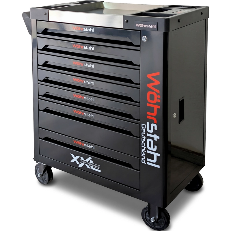 Servante d'atelier complète 7 tiroirs outillés - Black Édition