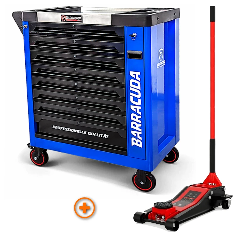 PACK : Servante d'atelier Barracuda Racing 1 MAX + Cric extra-plat